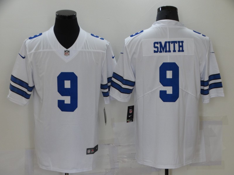 Men's Dallas Cowboys Emmitt Smith #9 White Jersey
